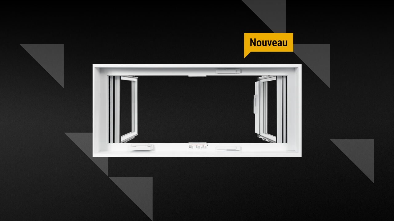 Nouveauté : Fenêtre à battant avec meneau amovible
