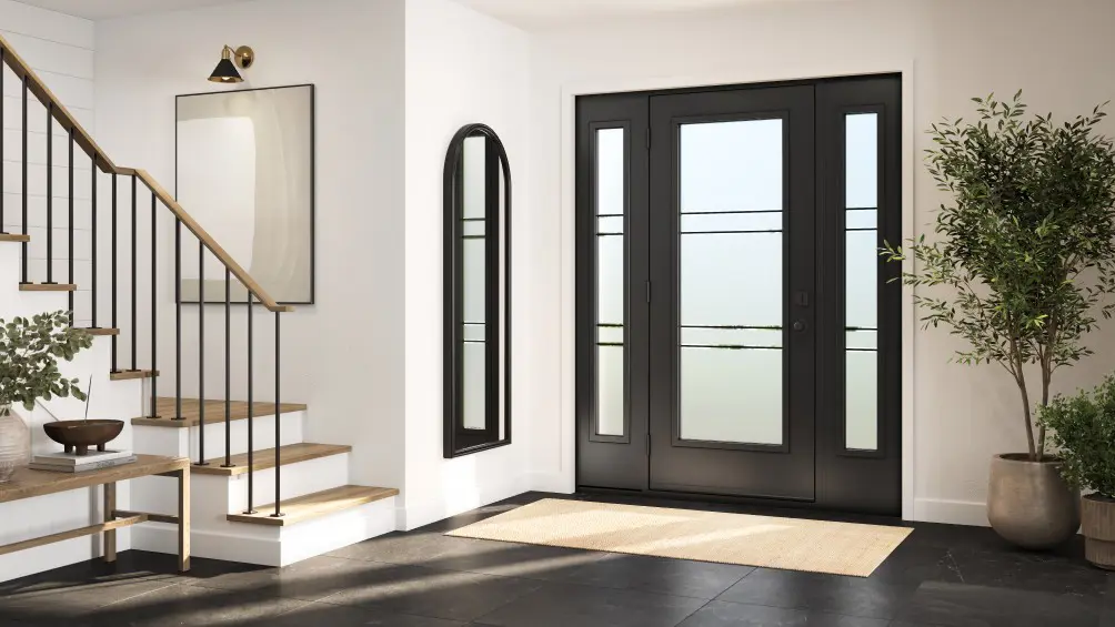 ClariT black entry door