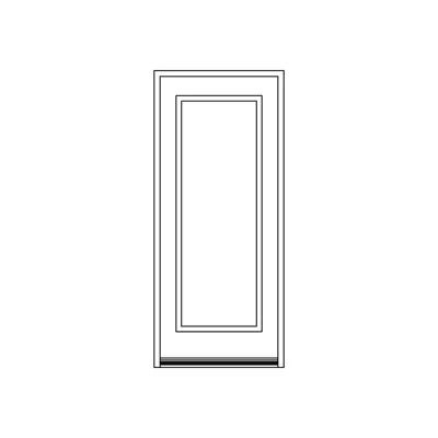 Cadre représentant un type de configuration simple de latéraux pour la porte d’entrée en acier pour votre maison