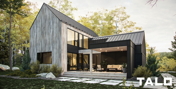 Des portes et des fenêtres pour une maison de style scandinave