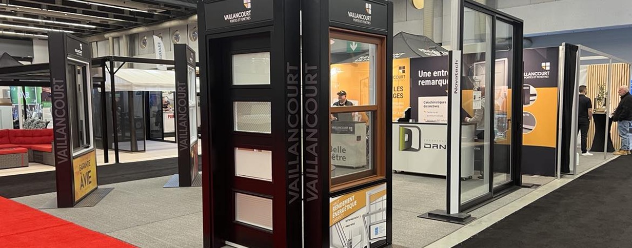 Découvrez les produits Vaillancourt Portes et Fenêtres dans un salon de l’habitation près de chez vous!