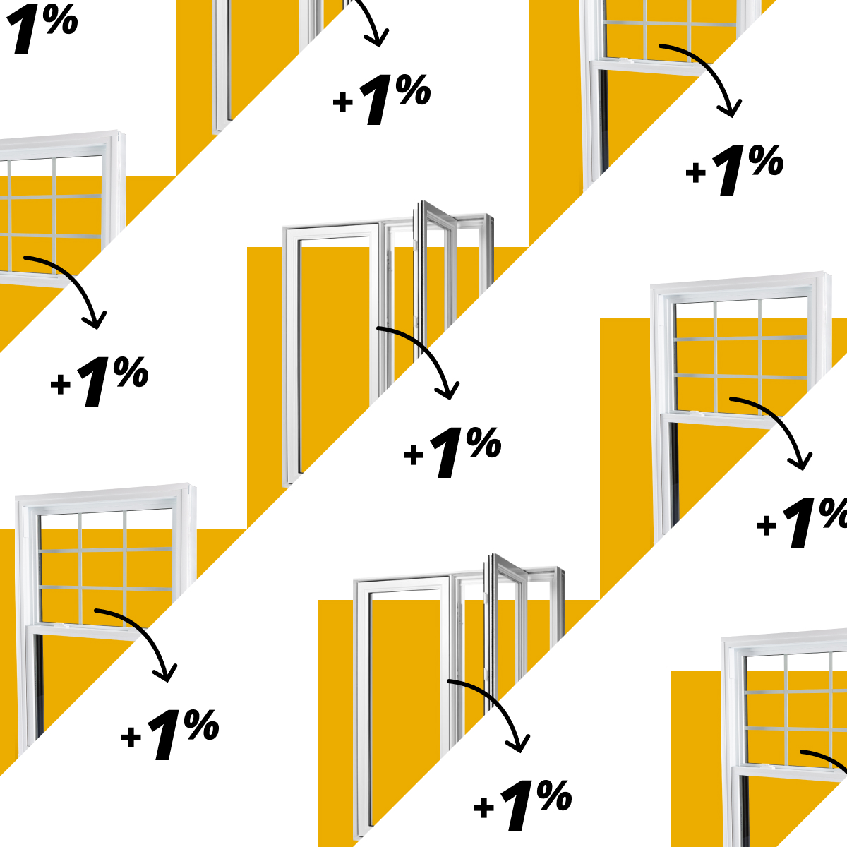Up to 12% off your new doors and windows