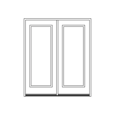 Illustration configuration double de latéraux et impostes pour votre porte-jardin en acier de Vaillancourt Portes et Fenêtres