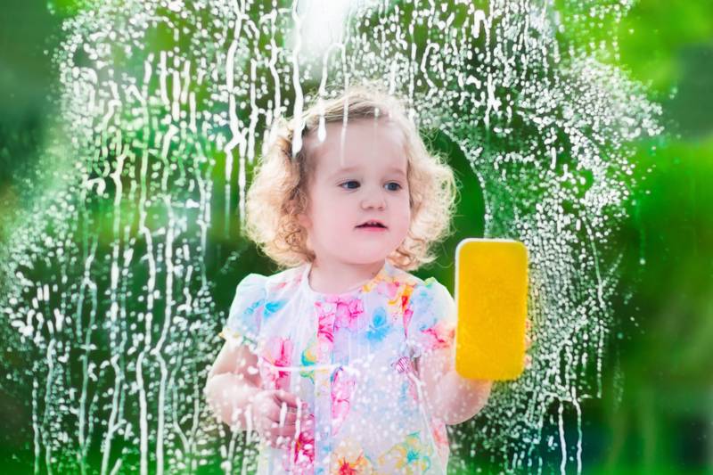 Cleaning the windows in your home